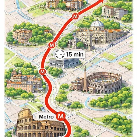 Appartamento Roma - Metro C-2